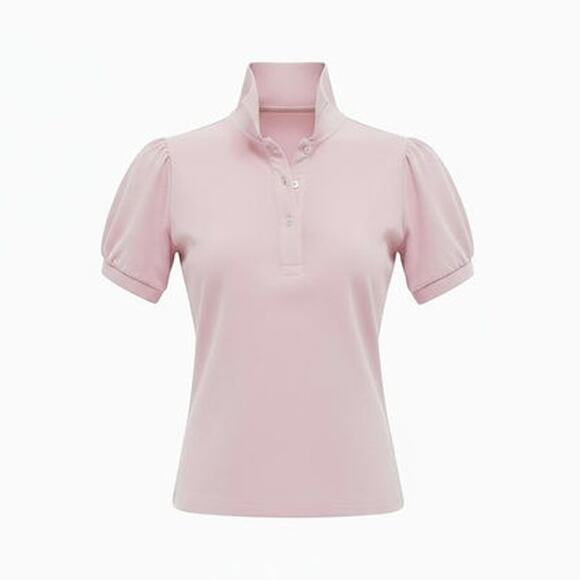 TUCKERNUCK Pink Pique Puff Sleeve Peggy Polo Size XS NWT Retail $128 Tuckernuck - Picture 8 of 8